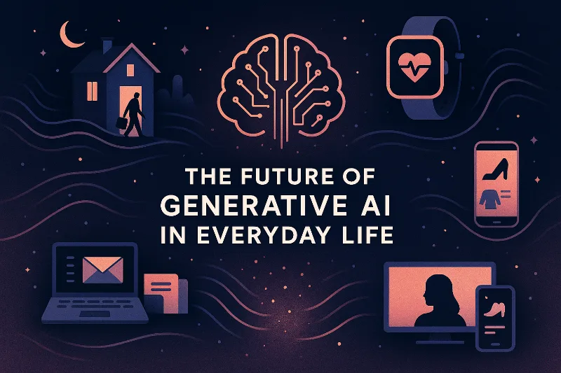Everyday scenes—home, health wearables and the workplace—augmented by generative AI